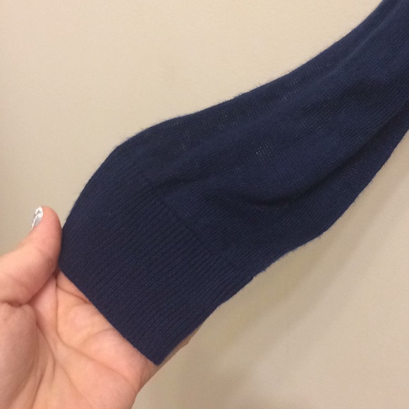 Navy Knit Sweater with Heart - Picture 4 of 5